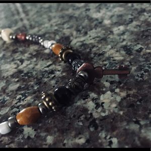 Hand-Hammered Earth Metallic Chain